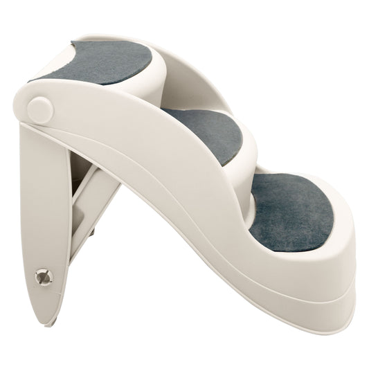Foldable Pet Stairs Ramp - White 38cm