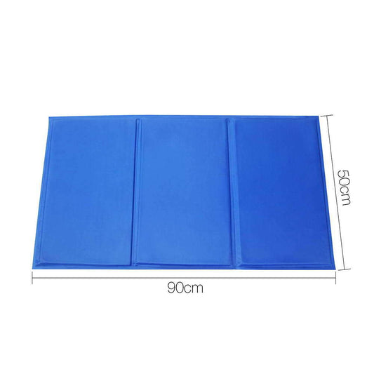 Pet Cool Gel Mat Dog Cat Bed Non-Toxic Cooling Dog Summer Pad 90 x 50cm XL