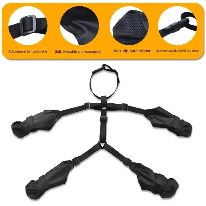 Waterproof Non-Slip Dog Shoes All-Season Dog Boots for Protection, Anti-Slip Pet Footwear L