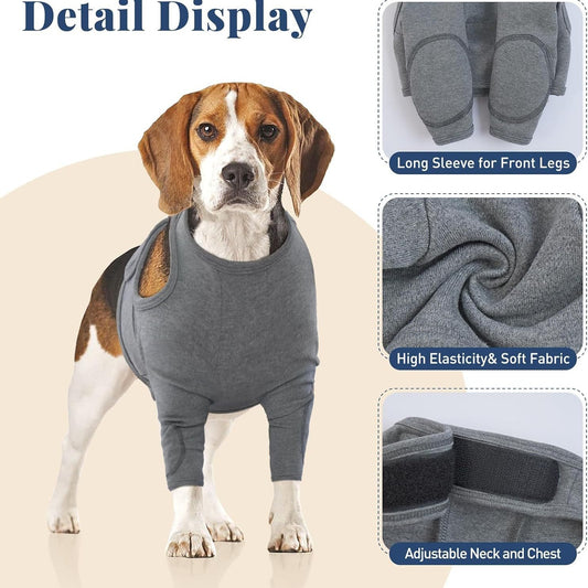 Pet Front Leg Protective Sleeve - Elastic Dog Leg Guard for Post-Surgery Protection, Prevents Licking and Biting XL