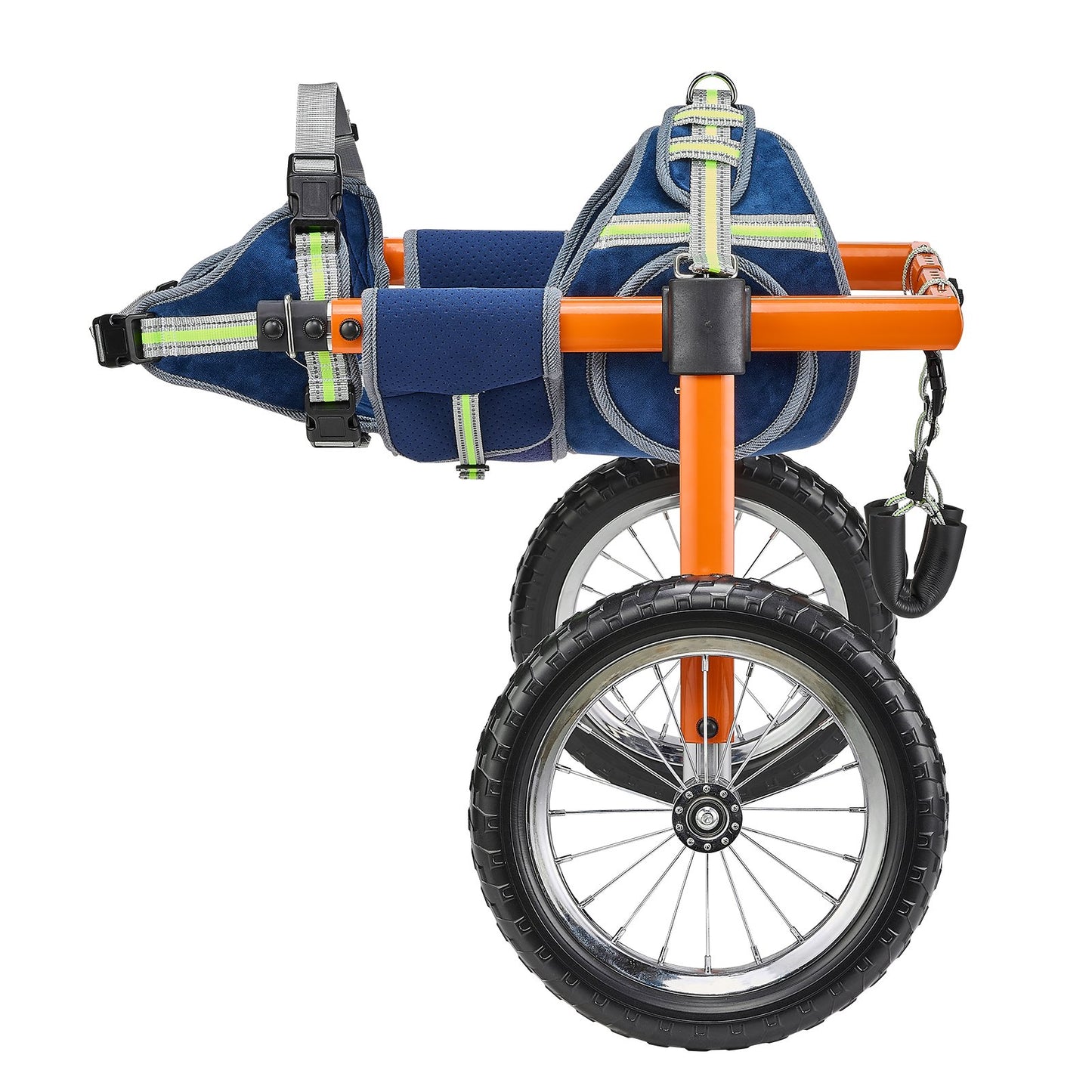 Dog Wheelchair for Back Legs, Lightweight 2 Wheels Pet Wheelchair, Height, Width & Length Adjustable, Dog Cart with Shock-Absorbing Wheels, for Injured, Disabled Dogs 21.7-39.9 kg, Large