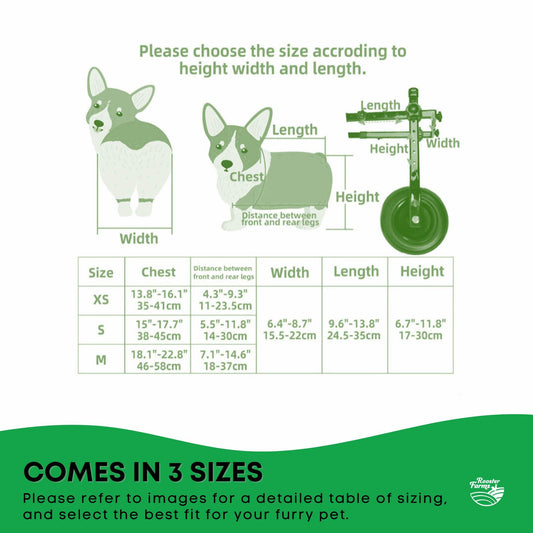 Dog Wheelchair Medium Harness - Adjustable Back Leg Aid