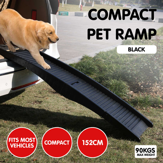 Portable Dog Pet Ramp - Black 152 cm