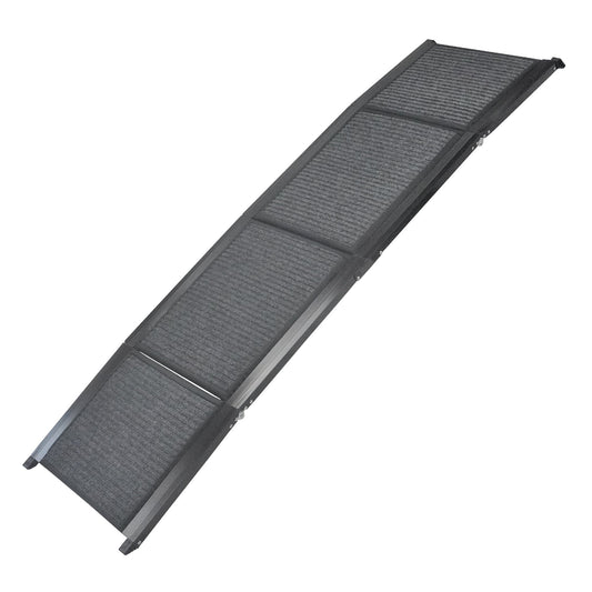 Dog Ramp For Cars Pet Ramp For Puppy Medium Dogs Old Dogs Non-slip Felt Surface Aluminium Frame Folding Portable Safety Pet Stairs