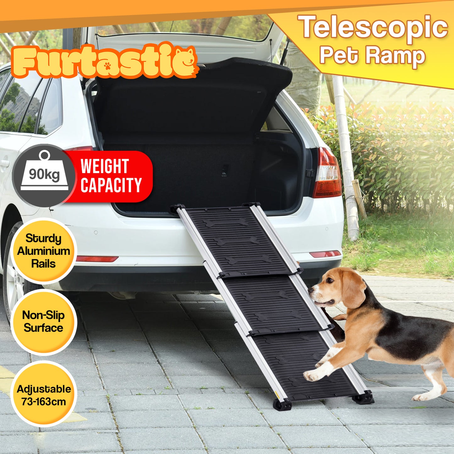Heavy-Duty Aluminium Telescopic Dog Pet Ramp