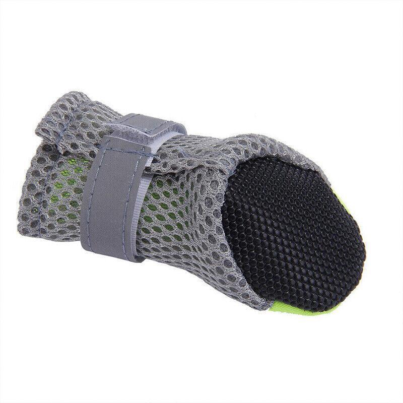 4Pcs XL Size Anti Slip Waterproof Protective Dog Shoes Rain Boots Pet Socks Booties - Green