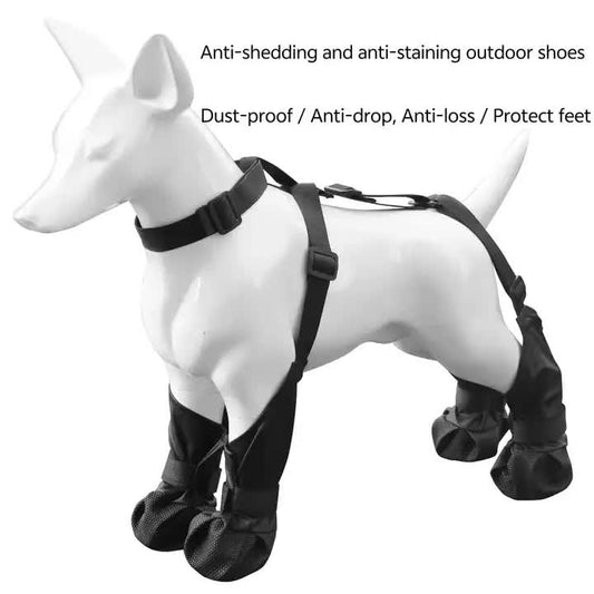 Waterproof Non-Slip Dog Shoes All-Season Dog Boots for Protection, Anti-Slip Pet Footwear M