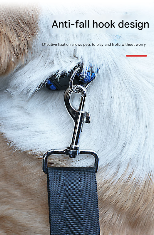 Dog Car Booster Seat - 2-in-1 Travel Bed for Small Dogs with Washable Cover Navy blue