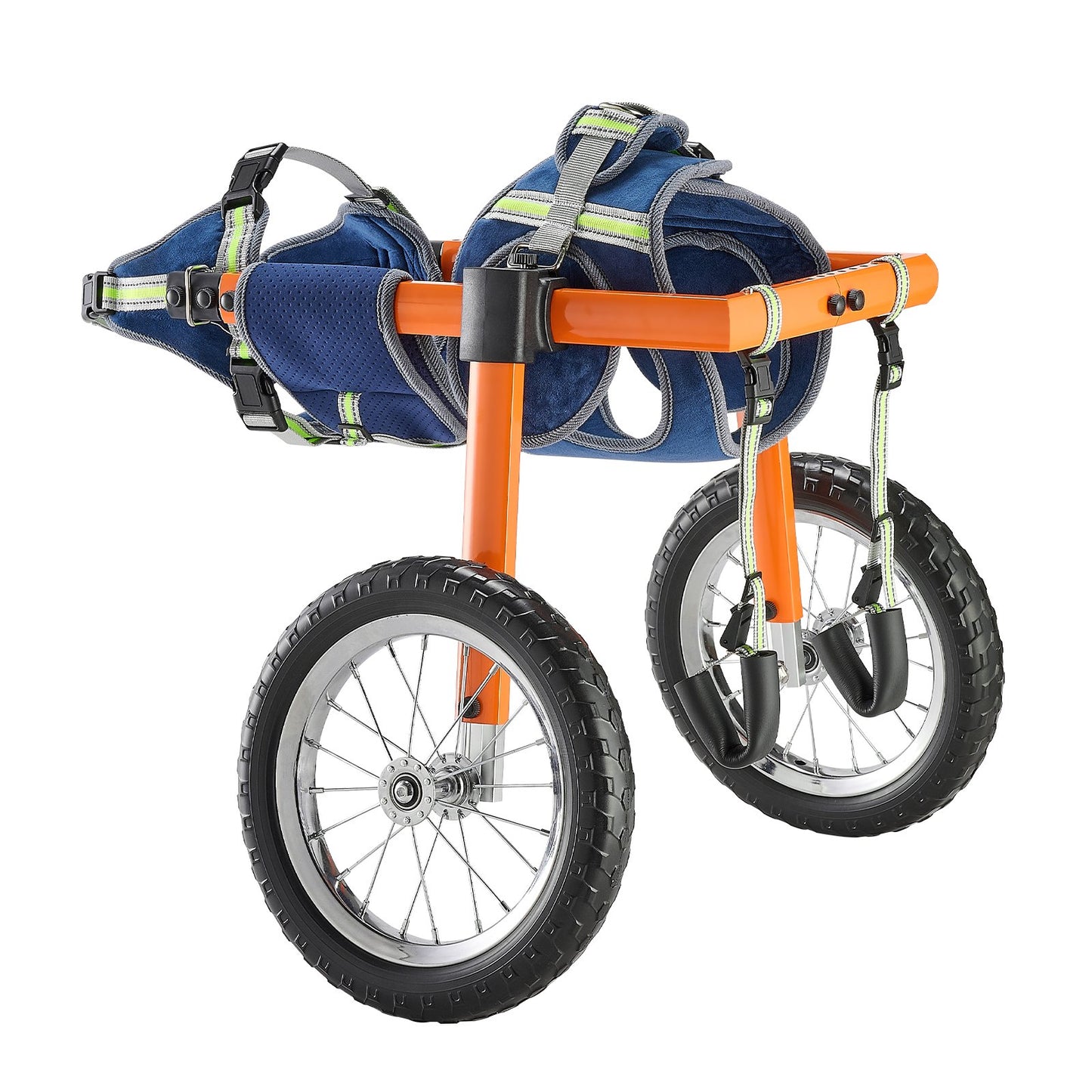 Dog Wheelchair for Back Legs, Lightweight 2 Wheels Pet Wheelchair, Height, Width & Length Adjustable, Dog Cart with Shock-Absorbing Wheels, for Injured, Disabled Dogs 21.7-39.9 kg, Large